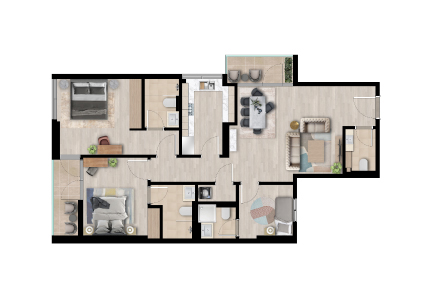 2 BEDROOM - TYPE C2