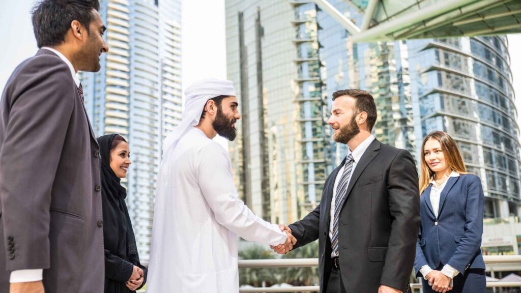uae safe investment - grovy developers - foreign businessman